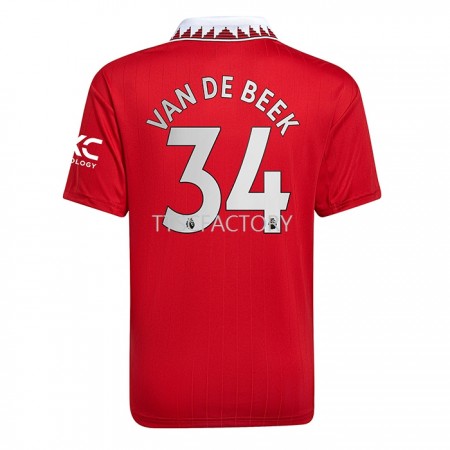 Fußballtrikots Manchester United Donny van de Beek 34 Heim Trikotsatz 2022-2023